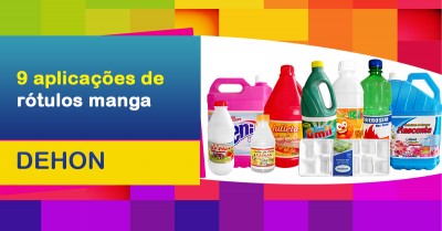 9 aplicações de rótulo manga nos diversos segmentos