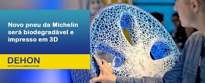 Novo pneu da Michelin será biodegradável e impresso em 3D